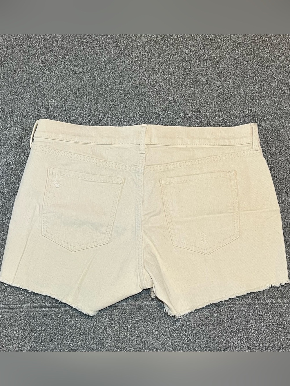 Banana Republic Denim Shorts Womens Size 30 Tan Beige Cut Off Jean Shorts - Picture 10 of 10
